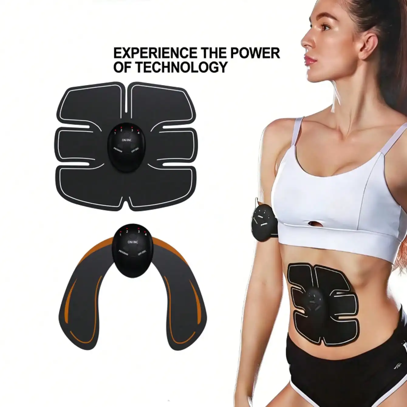 EMS Muscle Stimulator, Abdominal Trainer, Buttocks Training Device, Fitness Massager
