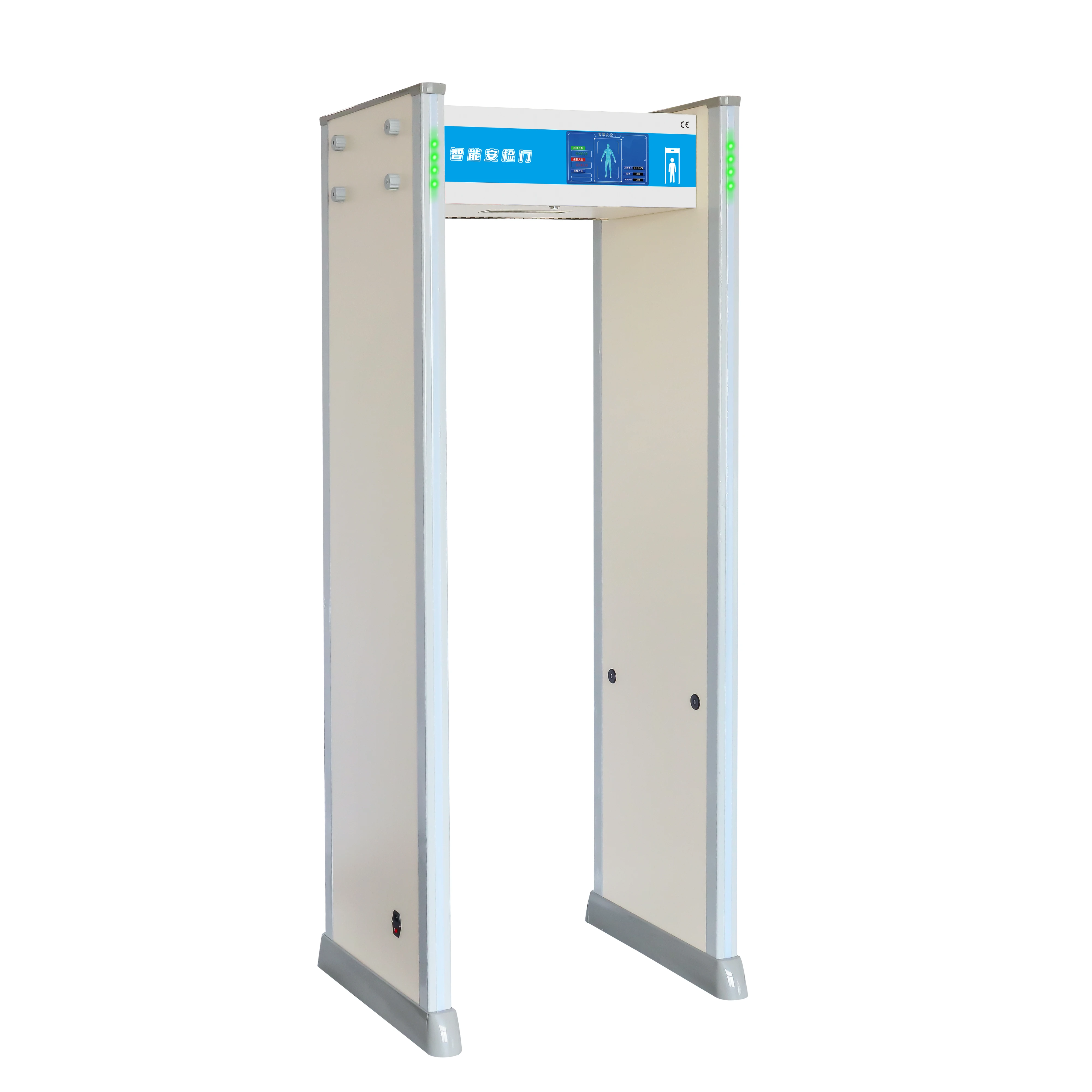 Zone 8 MCD Metal Detector for Hotel Security with Full Body Audio Alert Walk Signal 10-inch Touch Screen 255 Sensitivity Levels