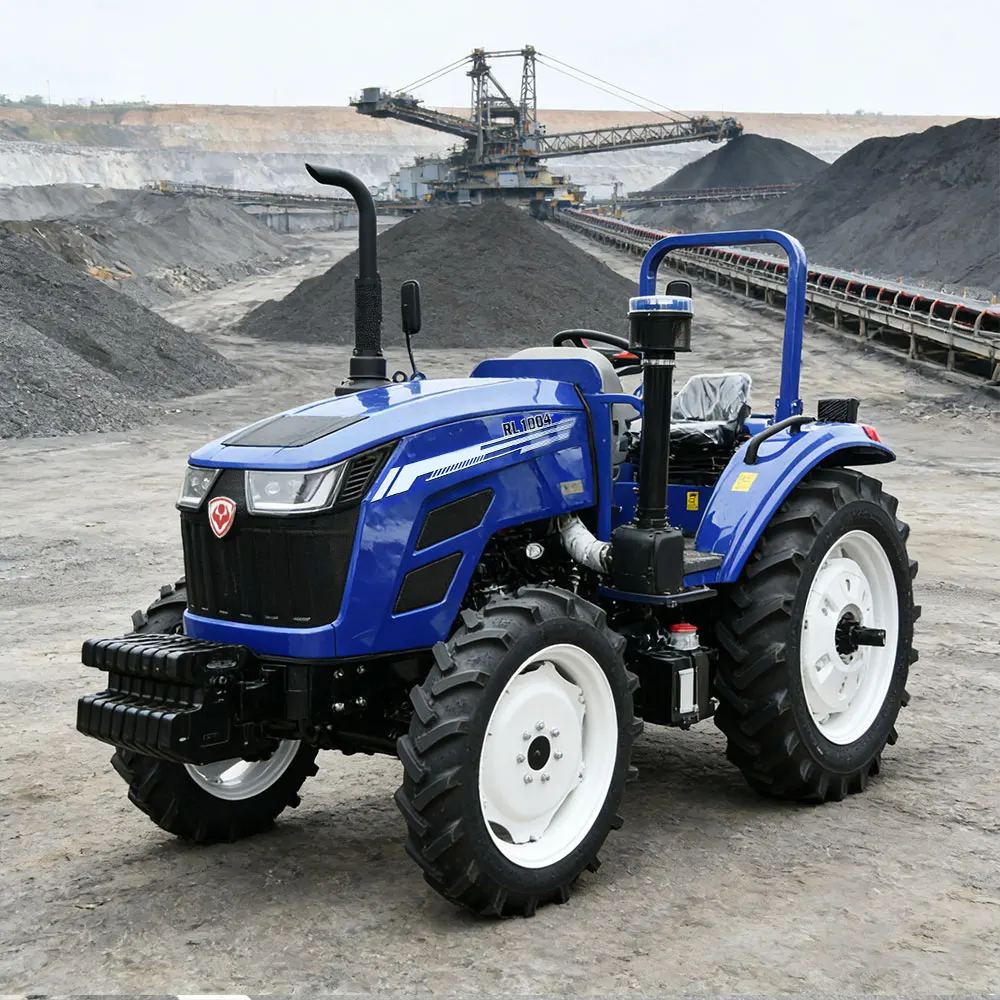 Multifunctional Wheeled Tractor Agricultural Small Compact Mini 4WD Diesel 100 HP Transmission Pump