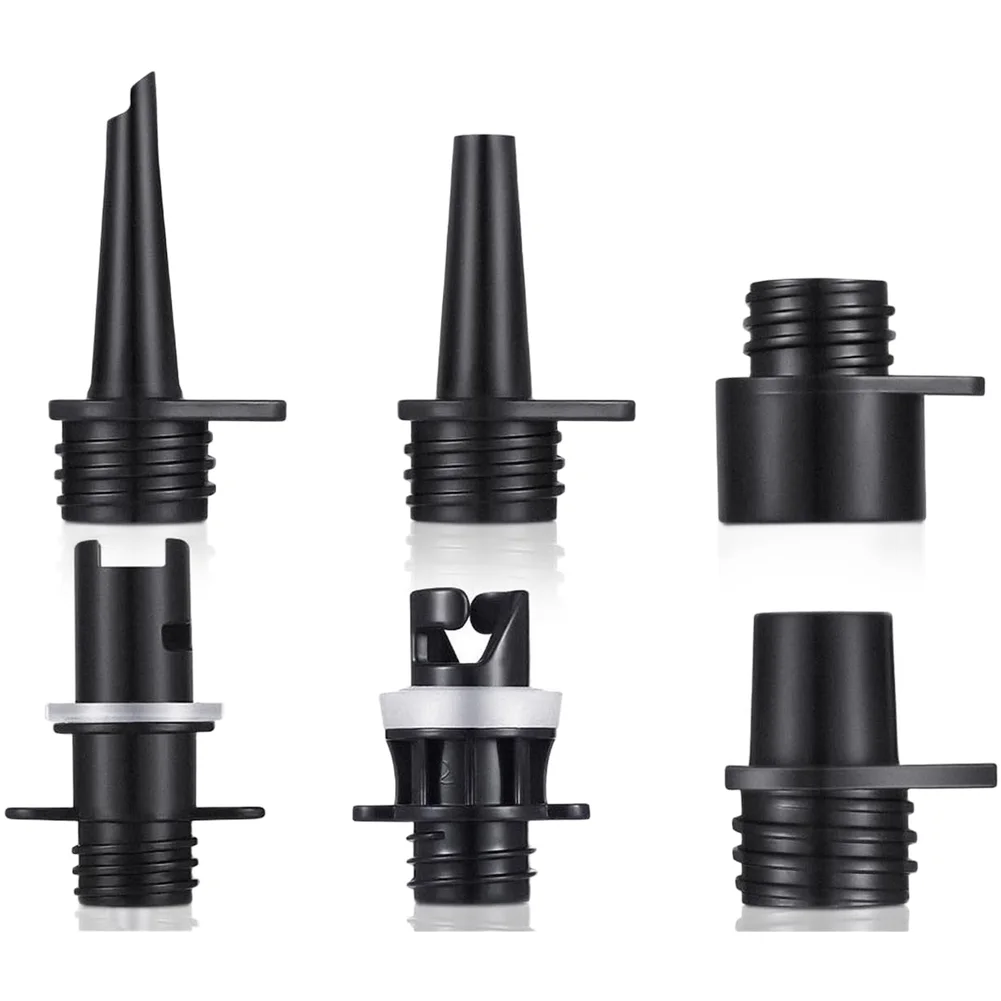 6 pcs Spiral Adapter Inflation Tube Set for Electric Air Pump Compatible with Inflatable Paddle Boards Kayaks Boats