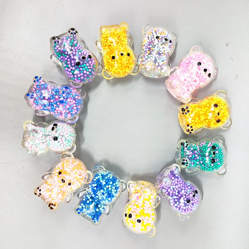 Mini Squishy Beer Speelgoed voor Volwassenen Kinderen - Kleurrijke Pasen Zintuiglijke Stressbal, Paasmand Stuffers Feestartikelen Geschenken