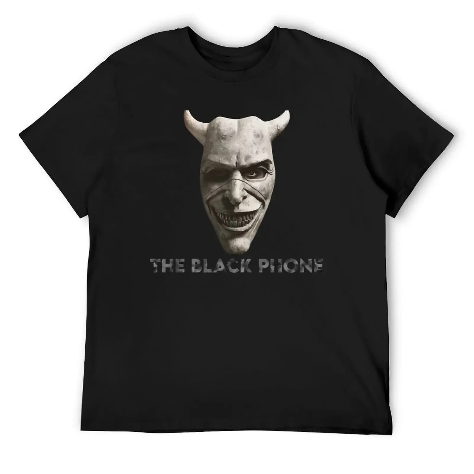 

The black phone mask T-Shirt customs design your own korean fashion plus size tops shirts men graphic