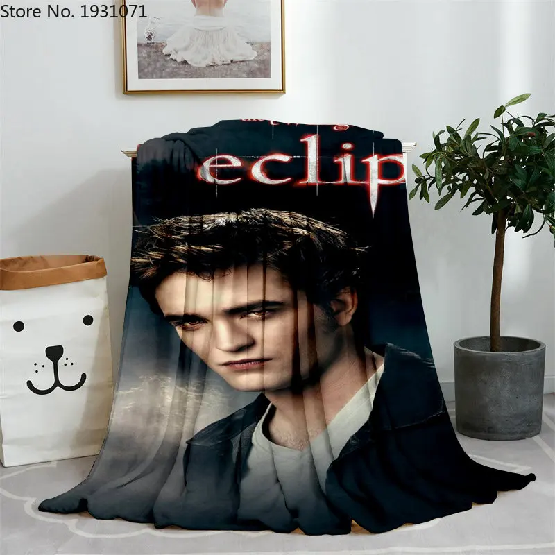 The Twilight Saga Eclipse Movie 3D Flannel Blanket Character Thin Blanket Flannel Portable Home Travel Office Blanket