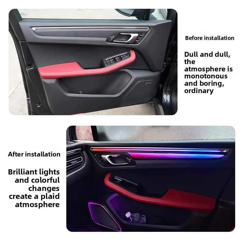 Suitable for 14-24 Porsche Macan ambient light Maca trim