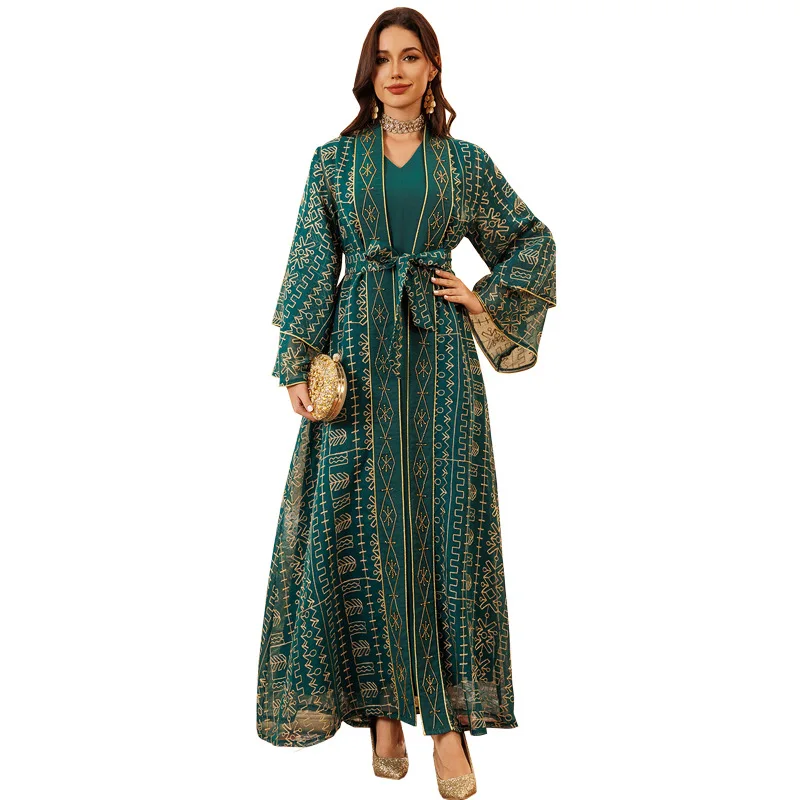 

Exquisite Abaya Handembroidered Embellished Tulle Abaya Premium Dubai Saudi Modest Abaya Floorlength Elegant Evening Kaftan