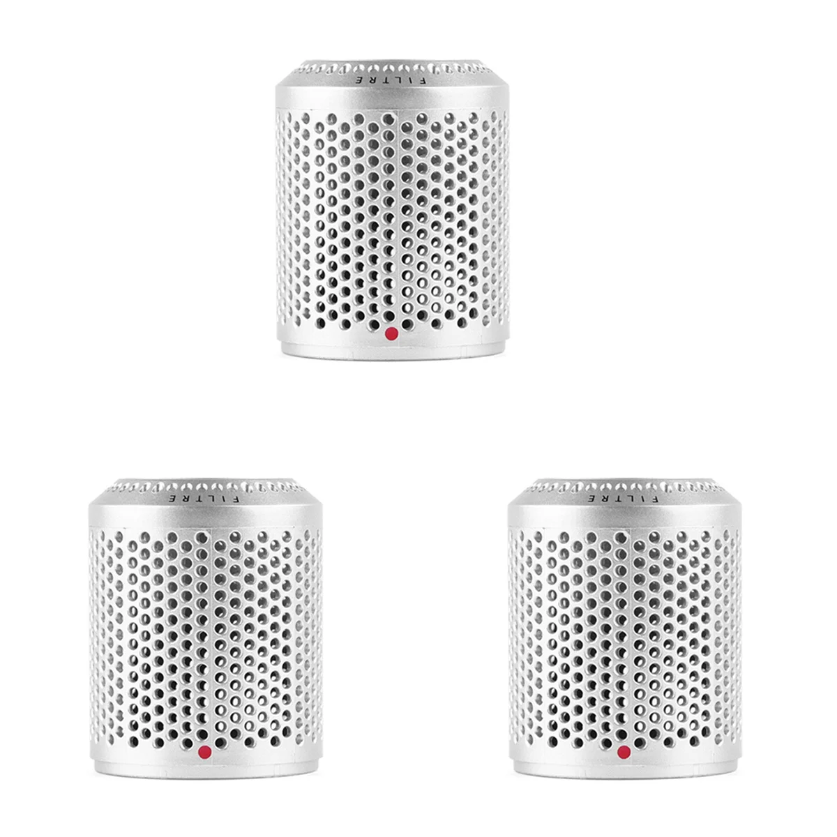 

A76Z 3X Suitable for Hair Dryer HD01 HD03 HD08 Dustproof Outer Filter Cover Vacuum Cleaner Accessories Silver