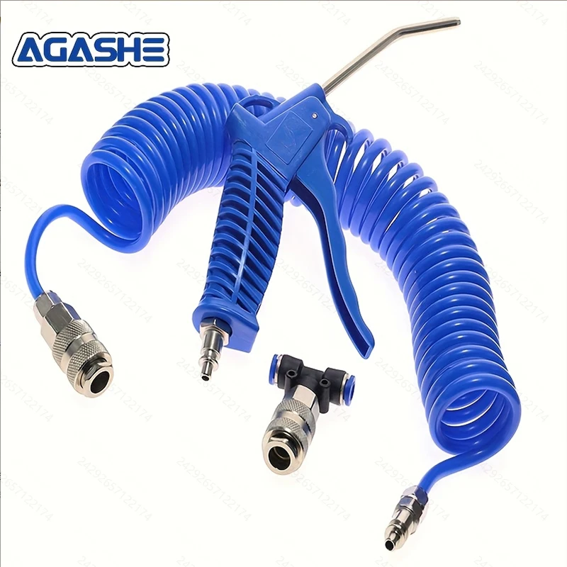 118,11/236,22 Zoll Recoil-Schlauch Luftstaubbläser Multi-Truck-Staubblaspistolen-Set Reinigung 5,5 mm Stahldüse Blaswerkzeug-Kit – Detail 2