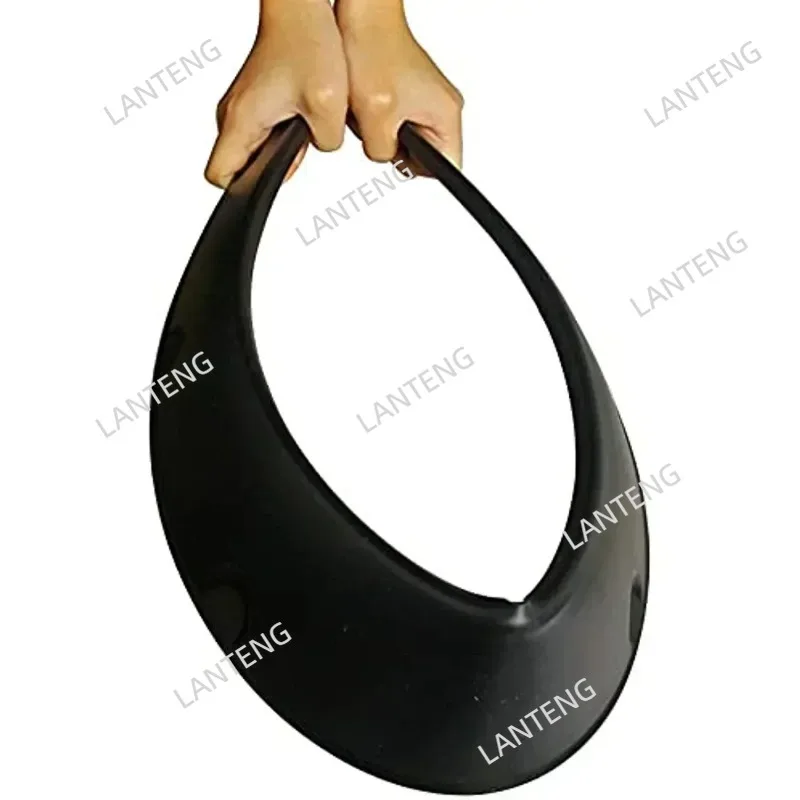 سيارة درابزين مشاعل الطين غطاء عجلة حماية ل D0dge ماغنوم اضافية واسعة طقم الجسم مرنة عجلة قوس واقيات الطين الأسود #5