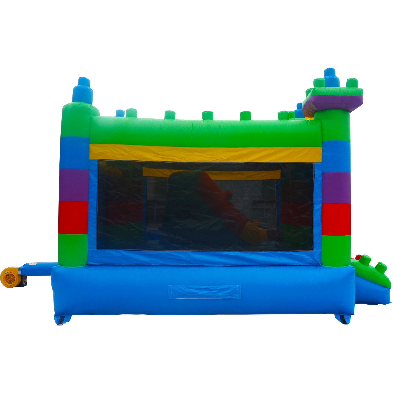 Casa gonfiabile commerciale di rimbalzo in PVC per bambini grandi, grande casa da salto con scivolo incorporato, festa di compleanno nel cortile all'aperto
