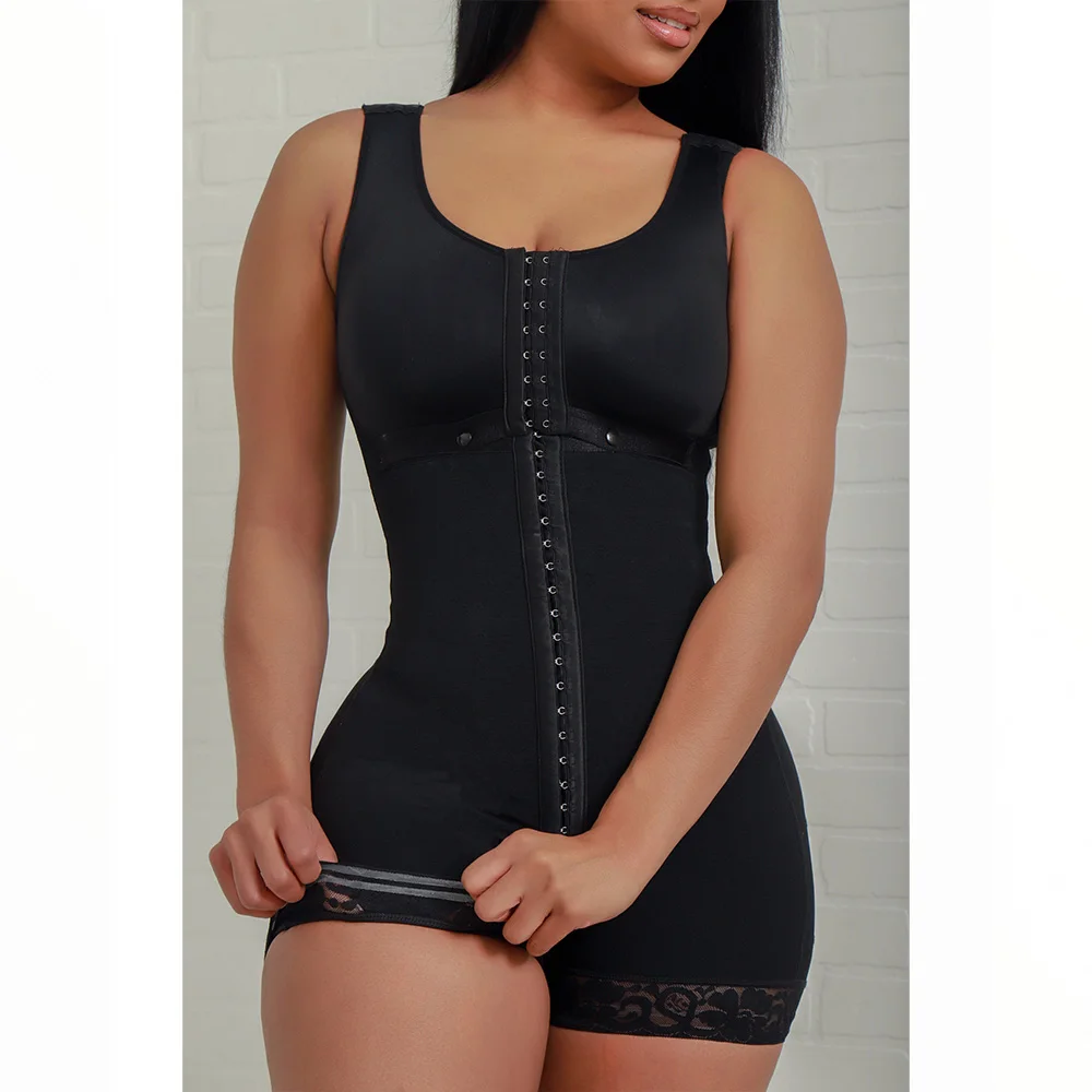 Fajas Colombianas High compression Chest hugging sleeveless jumpsuit Women's slimming Body Shapewear tummy control bodysuits