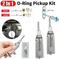 2-in-1 Stainless Steel Key Decoder Precision Hook And Pickup Hand Tool Lock Decoder Maintenance Repair Kit