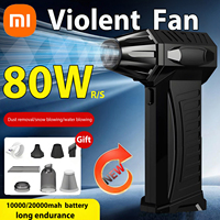 Xiaomi Super Violent Fan 800000RPM Brushless Turbo Jet Blower Dry 10000mAh Fast Charging Duct Fan 300G Thrust PC Cleaning Tool