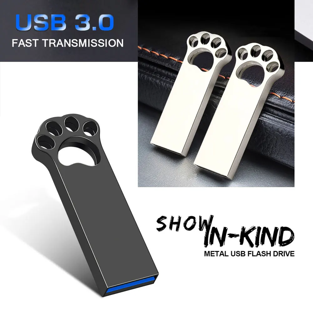 High Quality Usb 3.0 Flash Drive 64GB 32GB 16GB 8GB Metal Pen Drive 128gb Memory Stick 3.0 Pendrive 256GB Cle Usb Stick U Disk