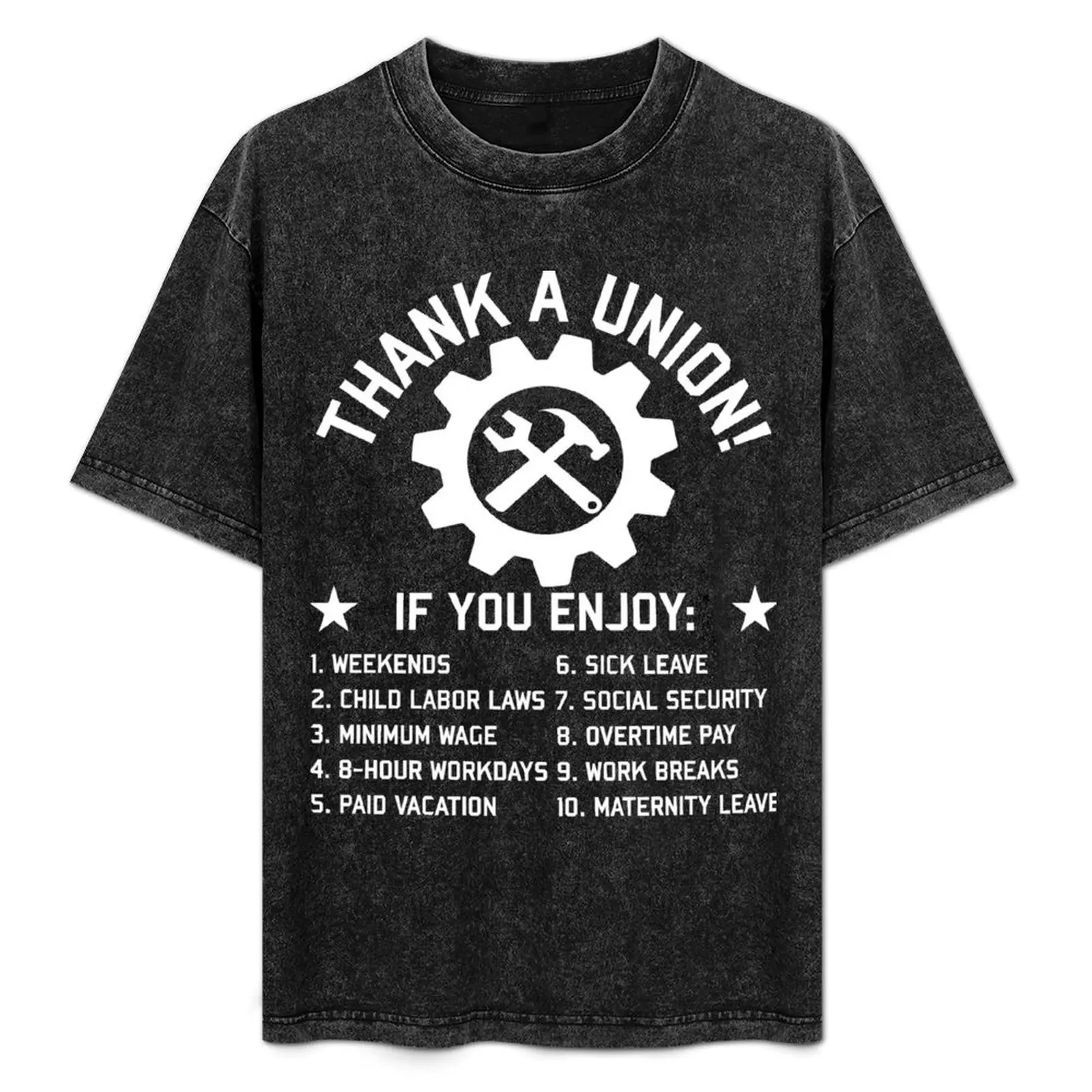 

Thank A Union - Labor Union, Union Strong, Pro Worker, Industrial Workers of the World T-Shirt Lightweight Casual Summer T-Shirt
