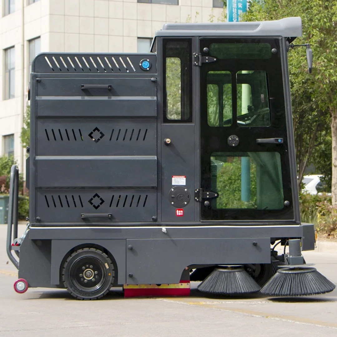 Working Time 8 Hours Electric Battery Ride on Road Sweeper Floor Sweeper 5