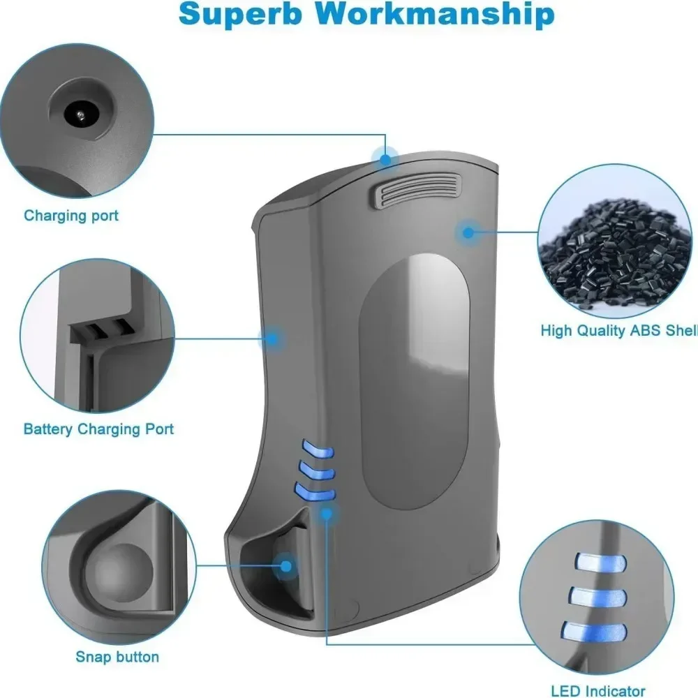 Imagem -03 - Bateria do Aspirador de pó para Tubarão 3500mah Xsbt620 Iz162h Iz163h Iz362h Iz363ht Qz162hqbi Qz162hqsv Qz162hqde Qz162hqlc Iz162cco