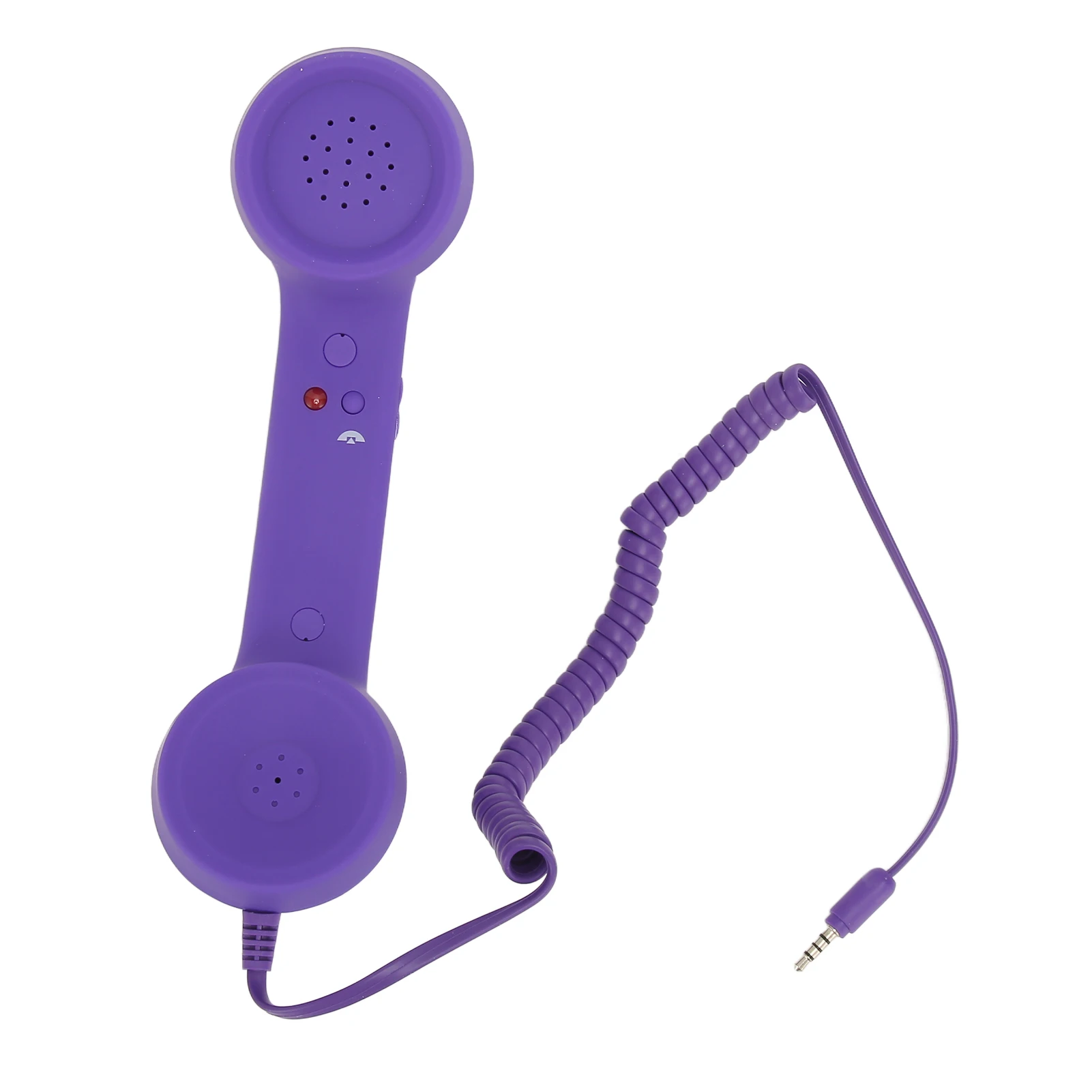 Cell Phone Handset 3.5mm Plug Retro Radiation Proof Wired Telephone Handset Receiver for Smartphone Computer