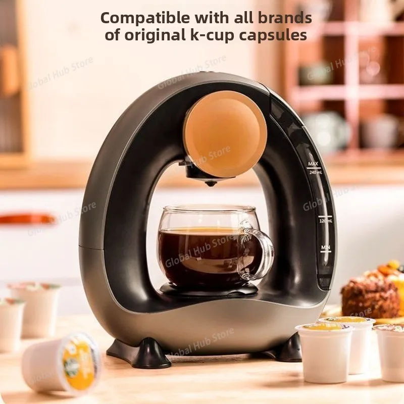 New Portable Small Coffee Machine Semi-automatic Capsule Coffee Machine Home American Coffee Machine