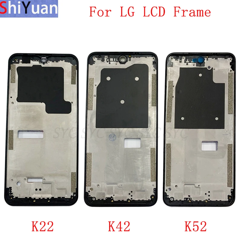 Housing Middle Frame LCD Bezel Plate Panel Chassis For LG K22 K42 K52 K62 K51 Phone Metal LCD Frame Replacement Parts