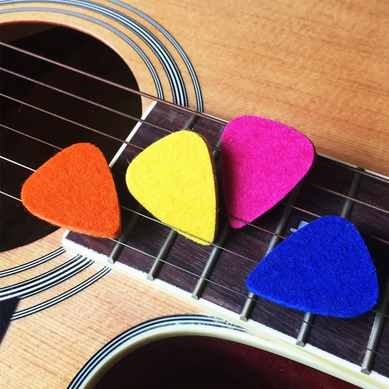 Ukulele Picks Felt Picks/Plectrums For Ukulele And Guitar,8 Pieces Guitar Picks,Multi-Color