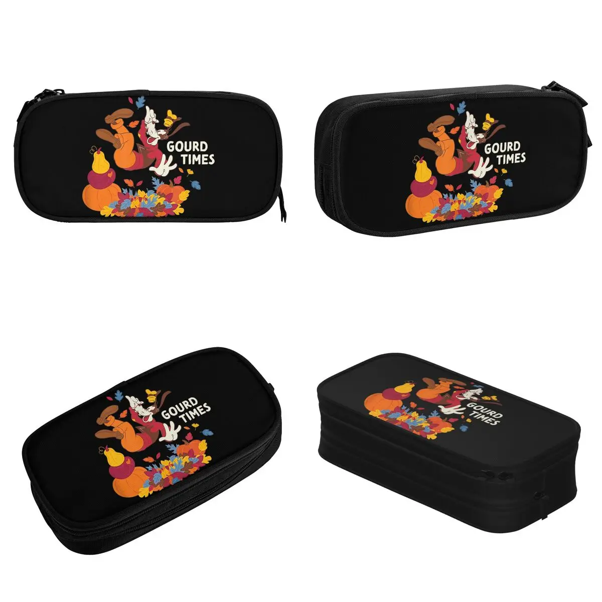 Mickey & Friends Pencil Cases Goofy Gourd Times in the Fall Pen Bag for Student Big Capacity Office Cosmetic Pencilcases