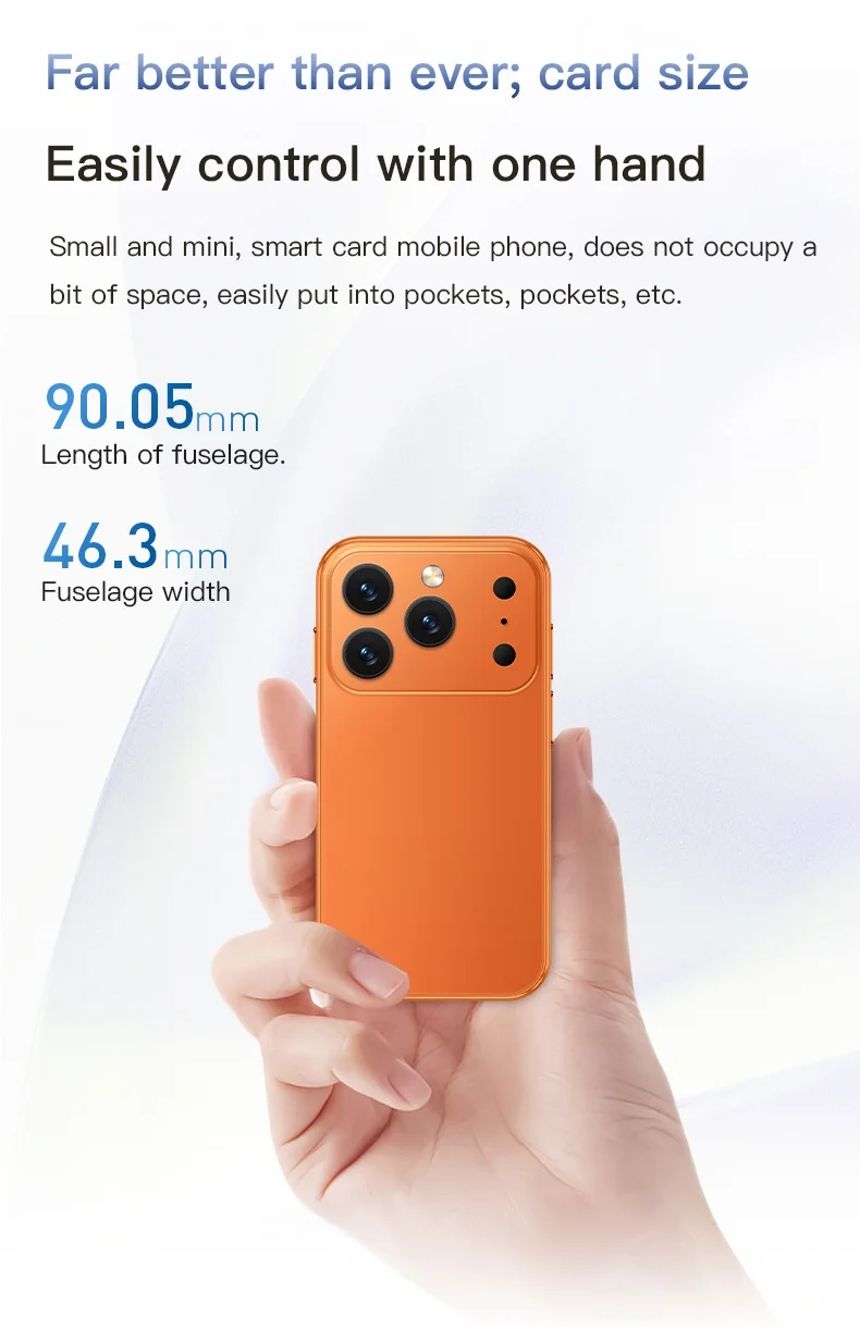 SOYES I17 Mini 3G Smartphone 3.0" HD Display 2GB RAM 16GB ROM Dual SIM 5MP Camera Type-C Small Android Mobile Phone Face Unlock