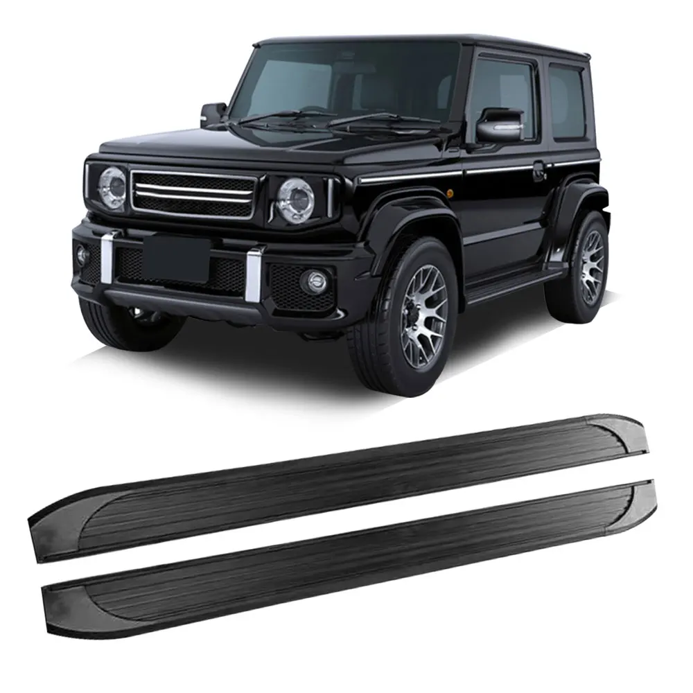 2Pcs For 2019-2023 2024 Jimny JB74 2 Door Side Step Running Board Pedal Nerf Bar