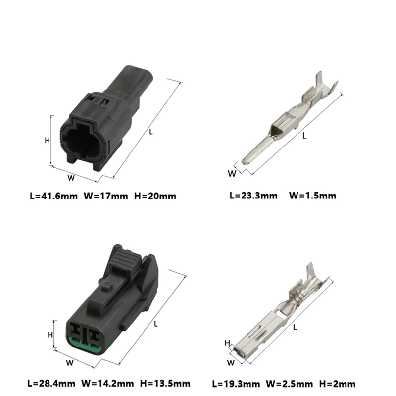 1 set 2/3/4/6/8-Pin Male/Female waterproof plug For Car Excavator Sensor solenoid valve Motor Circuit harness Connector Plug