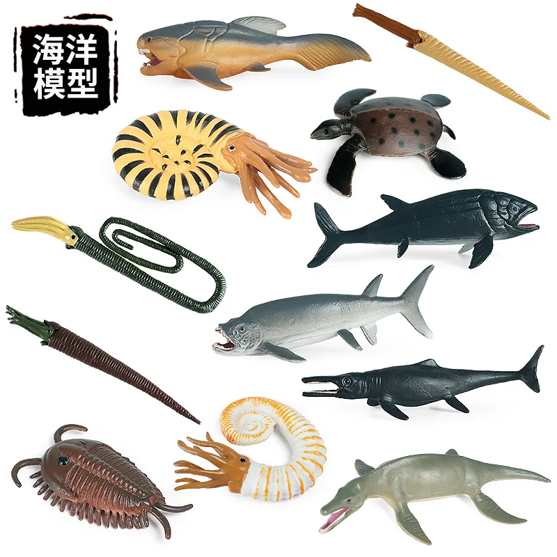 Sea Marine Animals Dolphin Crab Shark Turtle Model Action Figure Figurines Ocean Marine Aquarium Education Toy Children