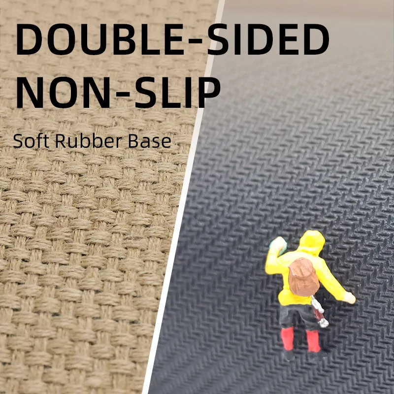 Jute Carpet,home Kitchen Floor Mat,anti Slip and Oil Resistant Foot Mat,indoor Mat,door Mat,foyer Mat, Home Decoration,room Deco view 4