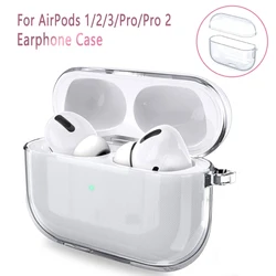 Transparent Case For AirPods 1 2 3 Pro Pro2 Clear Soft TPU Wirelsss Headphones Protective Cover For Air Pods Pro 2 Earbuds Shell