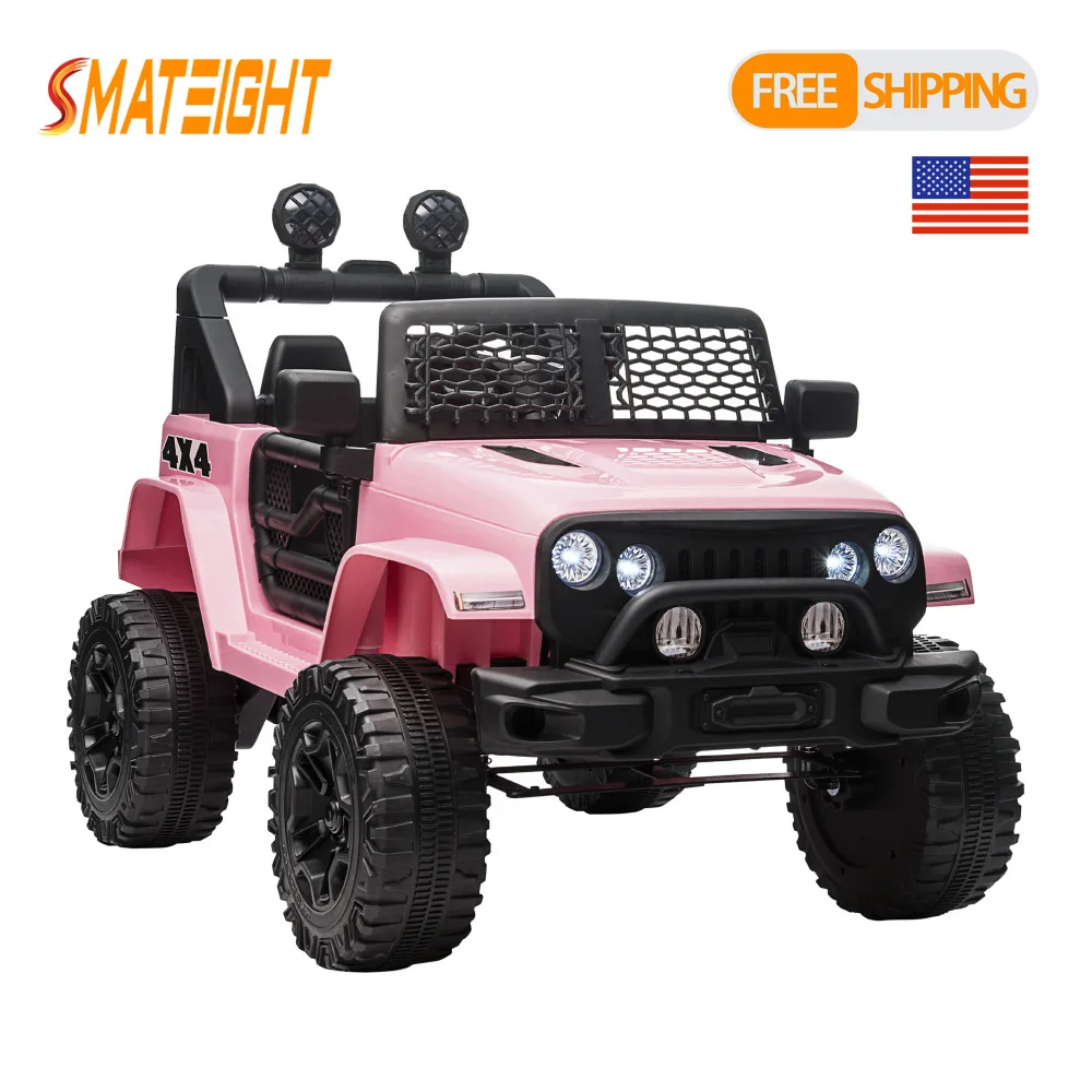 

Детский электромобиль-грузовик 12В, многофункциональный, с пультом управления, подсветкой и подвеской, игрушка-грузовик, подарки для детей