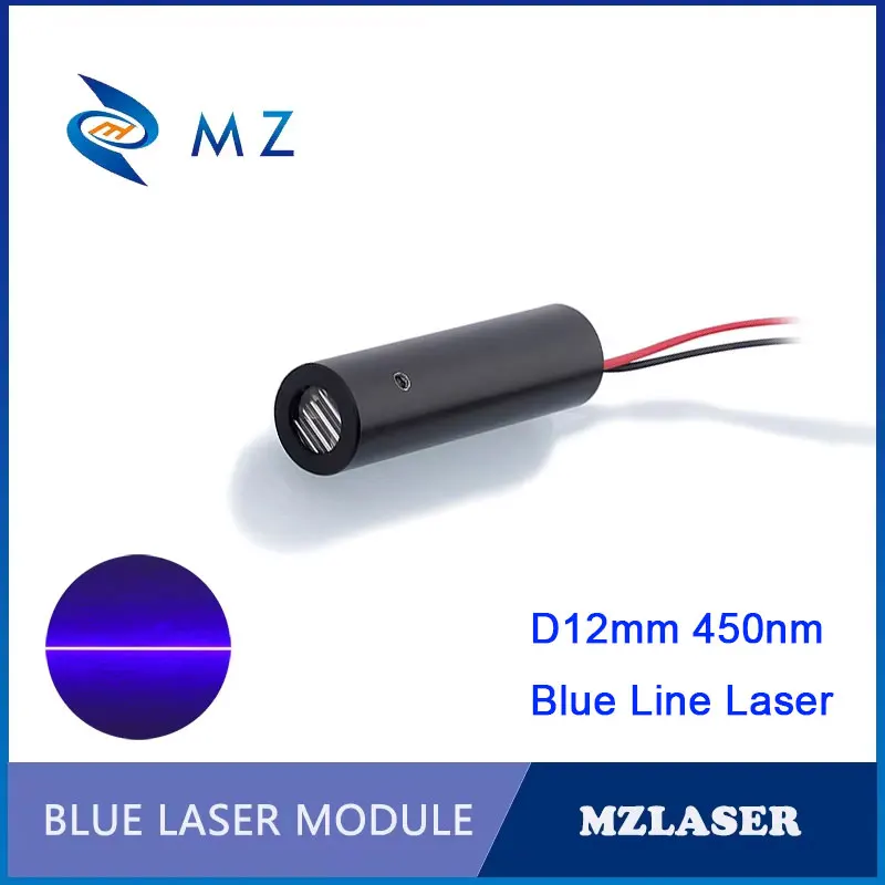 Blue Line Laser Diode Module Hot Selling Compact Mini D10mm 450nm 3V 80mw 110 Degrees Industrial APC Drives Spot Laser