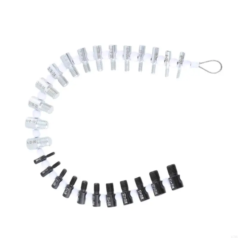 

37ME Nut & Bolt Thread Checker Size Gauges Measuring Tool for SAE and Metric Nut