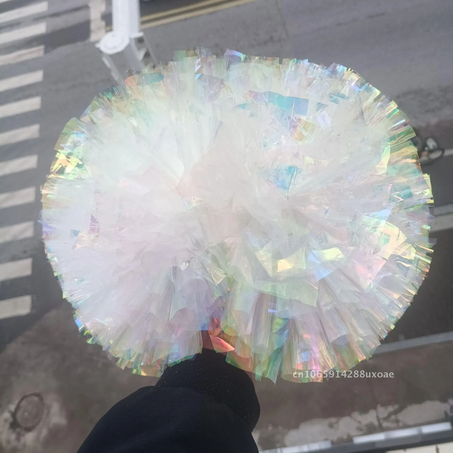 

Cheerleading Flower Ball Props Big Interval Handheld Lala Flower Light-Up Accessories for Performances And Competitions