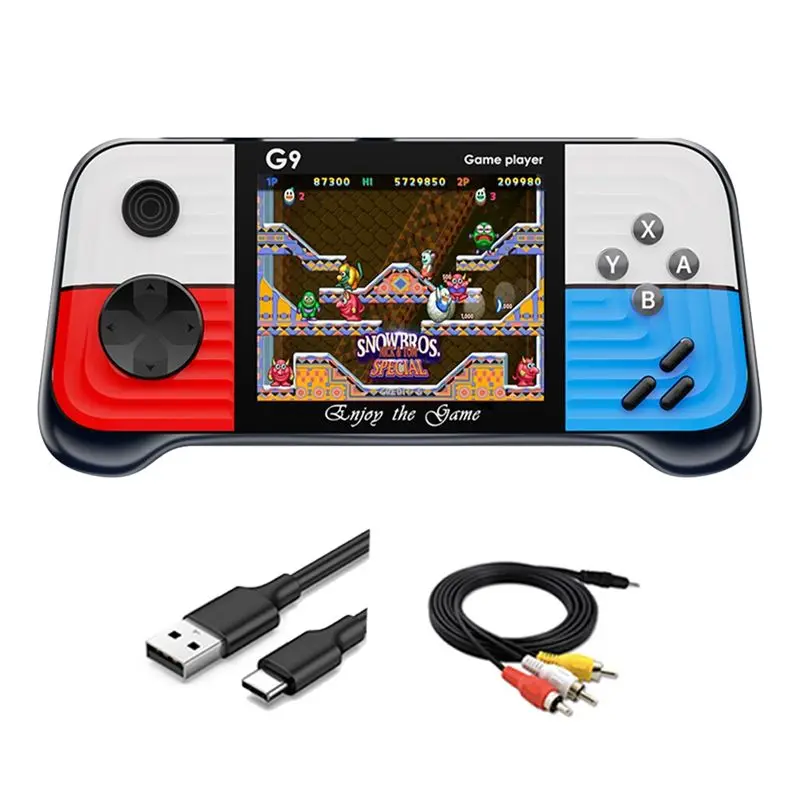 G9 Video Game Console 3.0 Inch Gamepad Built-In 666 Game Players Controller Support For Connecting TV For Children