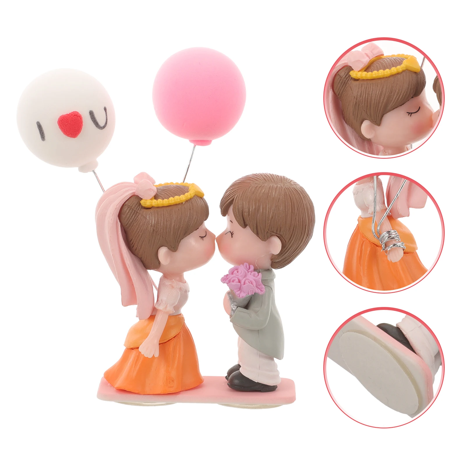 

Adorable Wedding Car Decoration Resin Couple Aesthetic Dashboard Ornament Car Interior Accessories Romantic Home Decor Gift