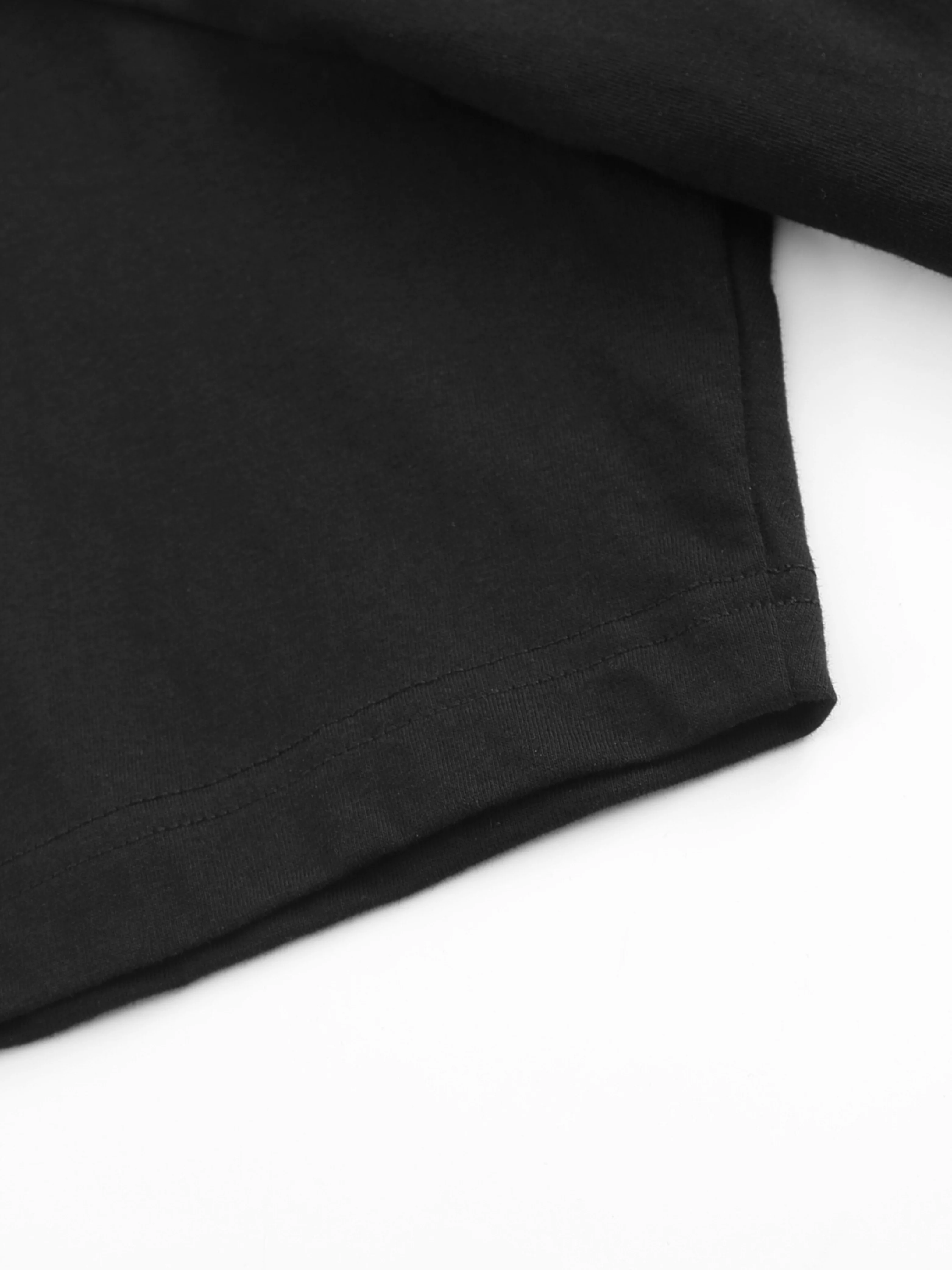 تي شيرت رجالي بتصميم مطبوع عليه Two Evil Pumpkins، أسود بأكمام قصيرة ورقبة دائرية، 100% قطن