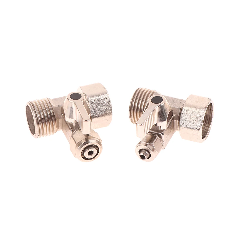 1PC Water Filter Purifier Adapter 1/2'' To 1/4" Ball Valve Faucet Tap Safe Zinc Alloy Joint Universal Valve Accessories Replace