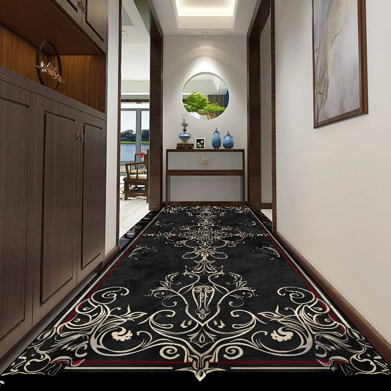 Modern Long Corridor Carpet Non-slip Washable Hall Runner Carpets Rugs Runway Home Decoration Hotel Hallway Rug Customizable Rug