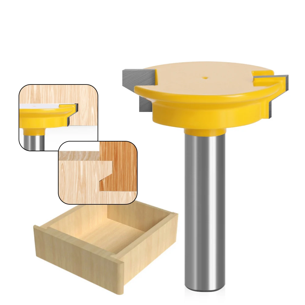 

1 шт. 1/2 "12,7 мм 8 мм фреза с хвостовиком, резьба по дереву, прямой фрезерный станок для формования ящика, замок ящика, шип, нож, заглушка, изделия по дереву