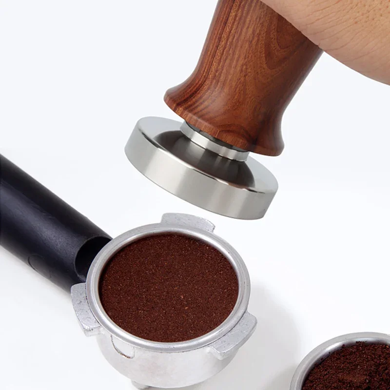 Espresso Tamper with Calibrated Spring Loaded Coffee Tamper 51mm 53mm 58mm Tampers and Coffee Stirrer Barista Cafe Coffee Tools