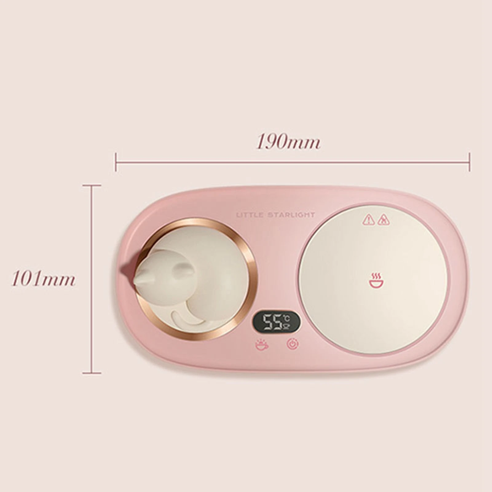 Intelligent Mug Warmer And Coaster with 55°C Constant Temperature Office Cup Heating Mat Pad for Hot Beverages