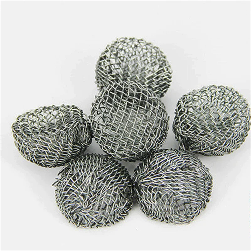 20pcs/set bong Pipe Filter 15/20mm Screen silver Mesh tobacco herb metal For Crystal hookah shisha smoking accessory combustion