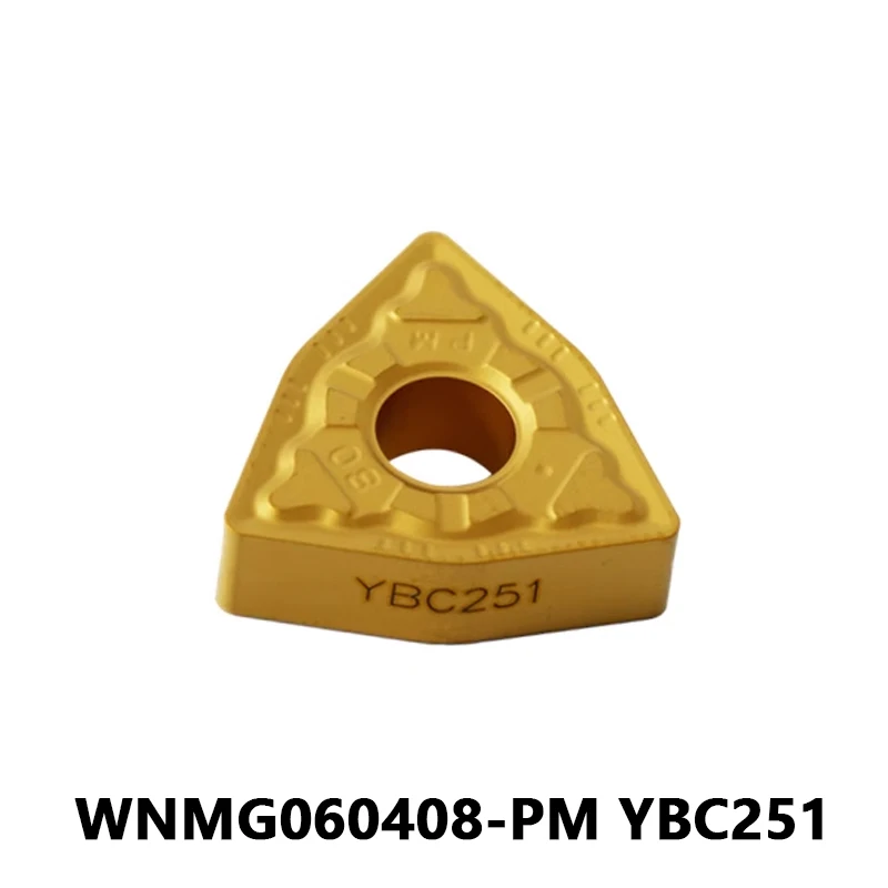 

Carbide Inserts WNMG060408-PM YBC251 WNMG 060408 PM CNC Lathe Tool Carbide Inserts for Steel Processing Metal Turning Cutter