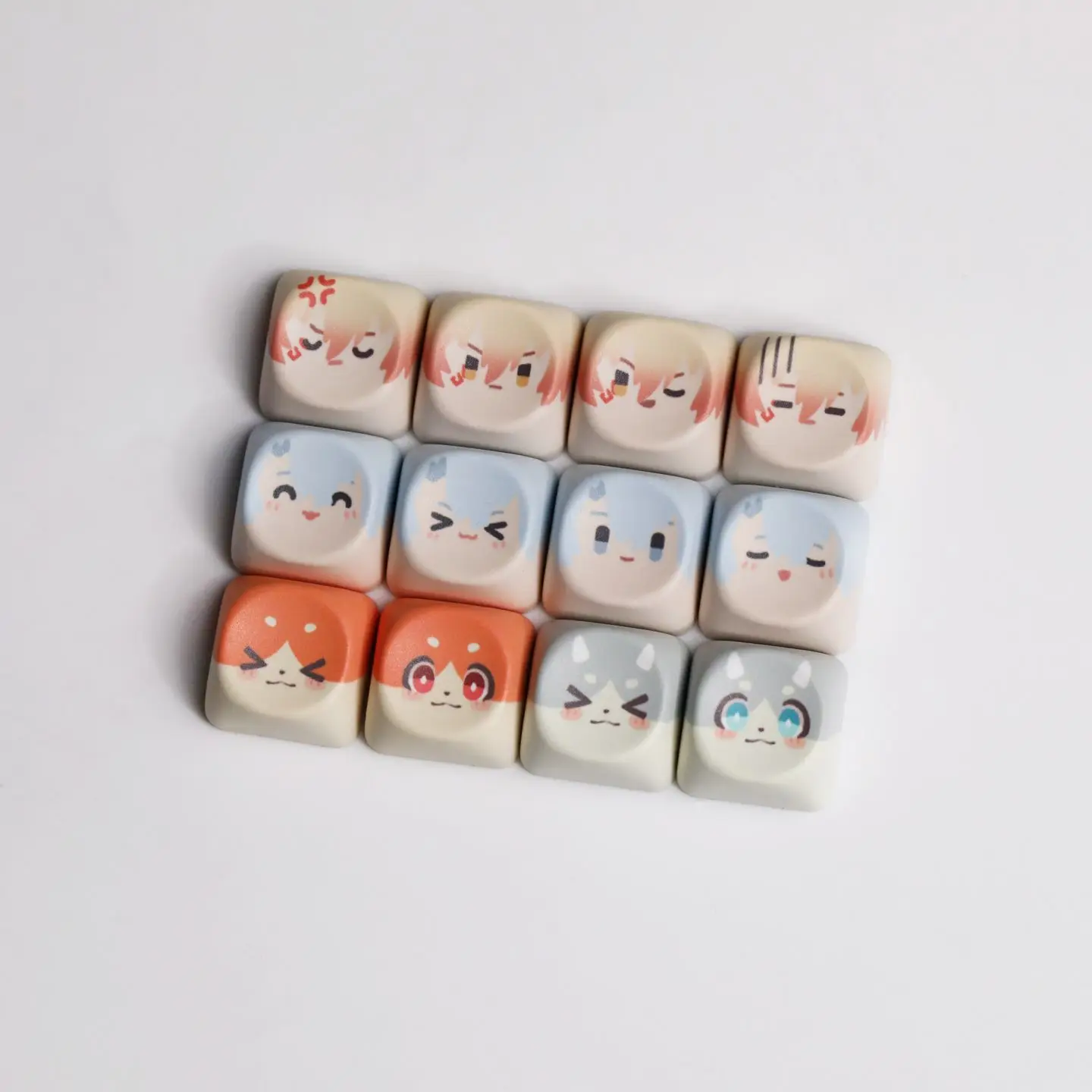 12 keys Honkai: Star Rail Theme Keycap Phainon Mydeimos Big Head Cute Keycap MOA Profile PBT Sublimation Mechanical Keycap