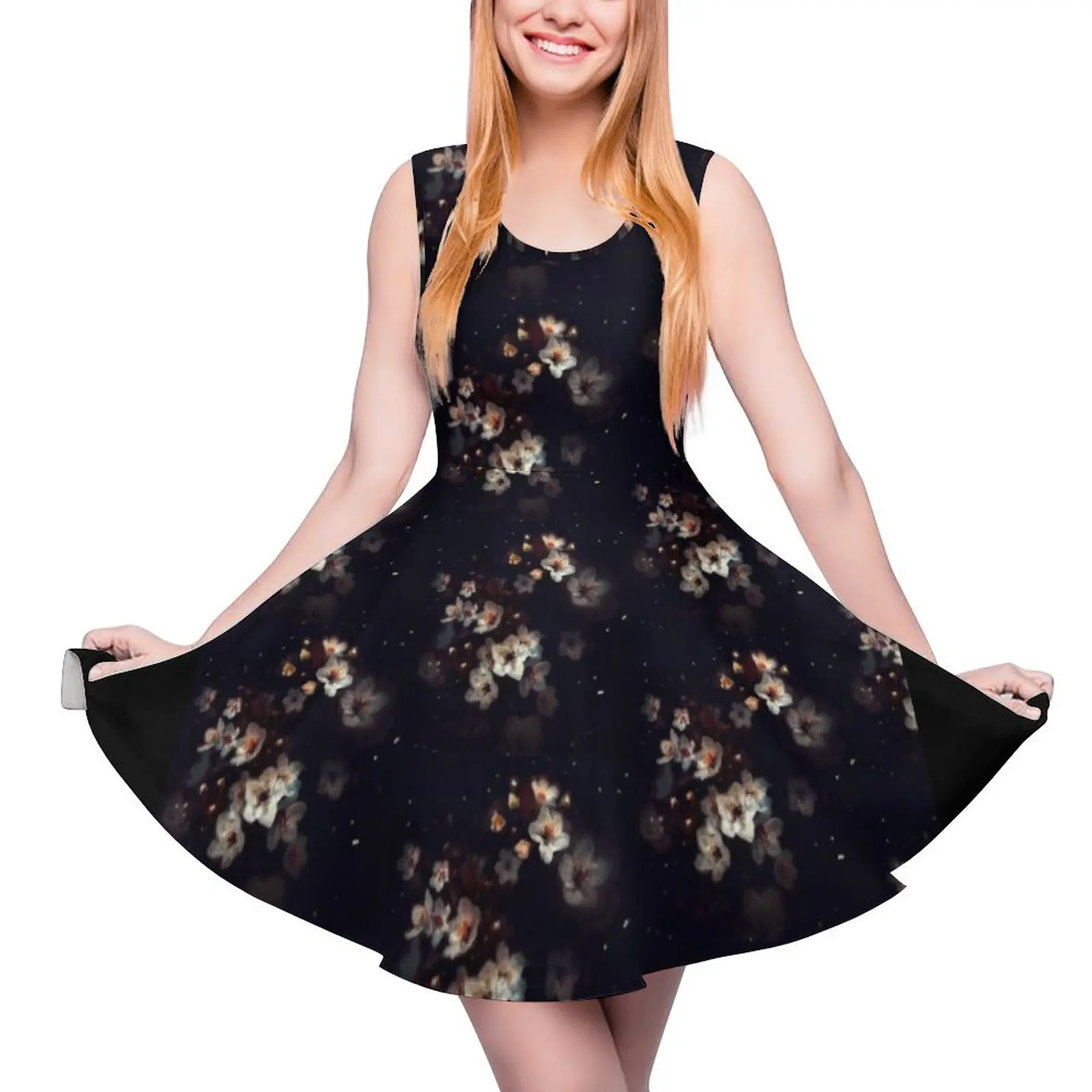 Cherry Blossom Storm Sleeveless Dress summer women