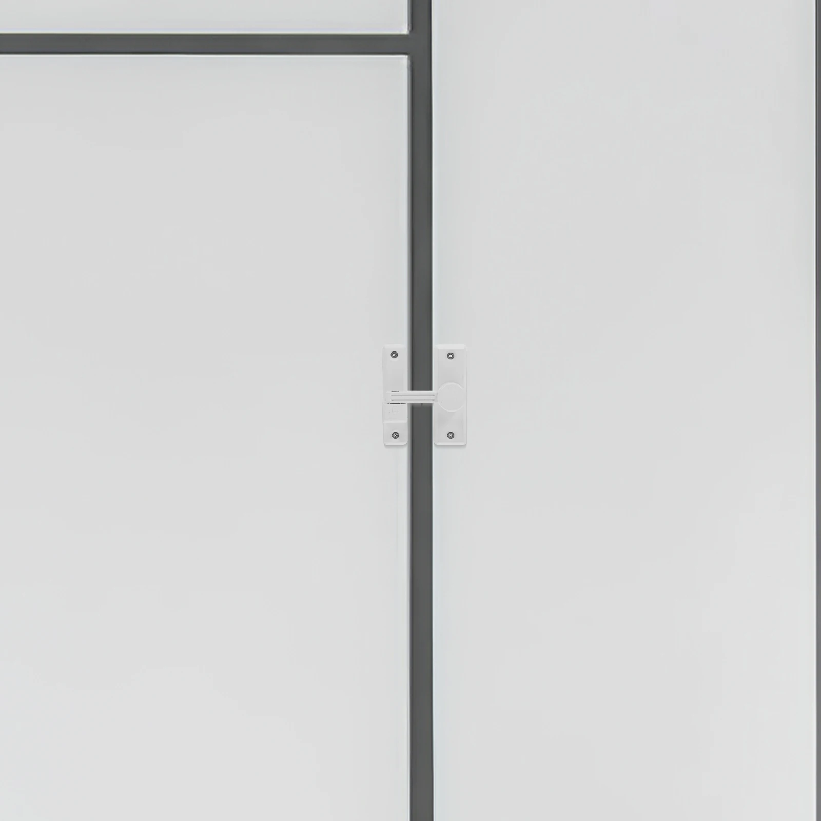 

Barn Door Lock Latch Safety Hooks for Doors Garage Pocket White Inside Door Locks Hardware Zinc Alloy Durability