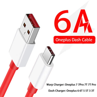 For Oneplus 6T 7 7T 8T 10 11 Ace Pro 9R 9RT 10R Nord 2 3 1M/2M/3M 6A Dash/Warp Charge USB Type C Cable Quick Charging Data Line