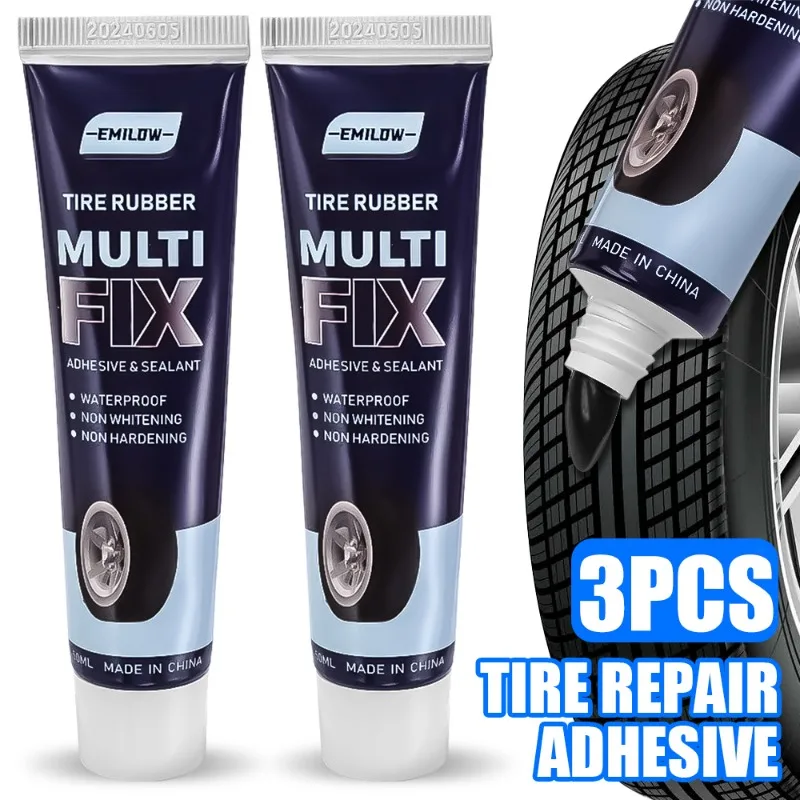 Car Outer Tire Wall Repair Glue Special Tire Crack Repair Adhesive Electric Bicycles Motorcycle Inner Tubes Black Soft Adhesive